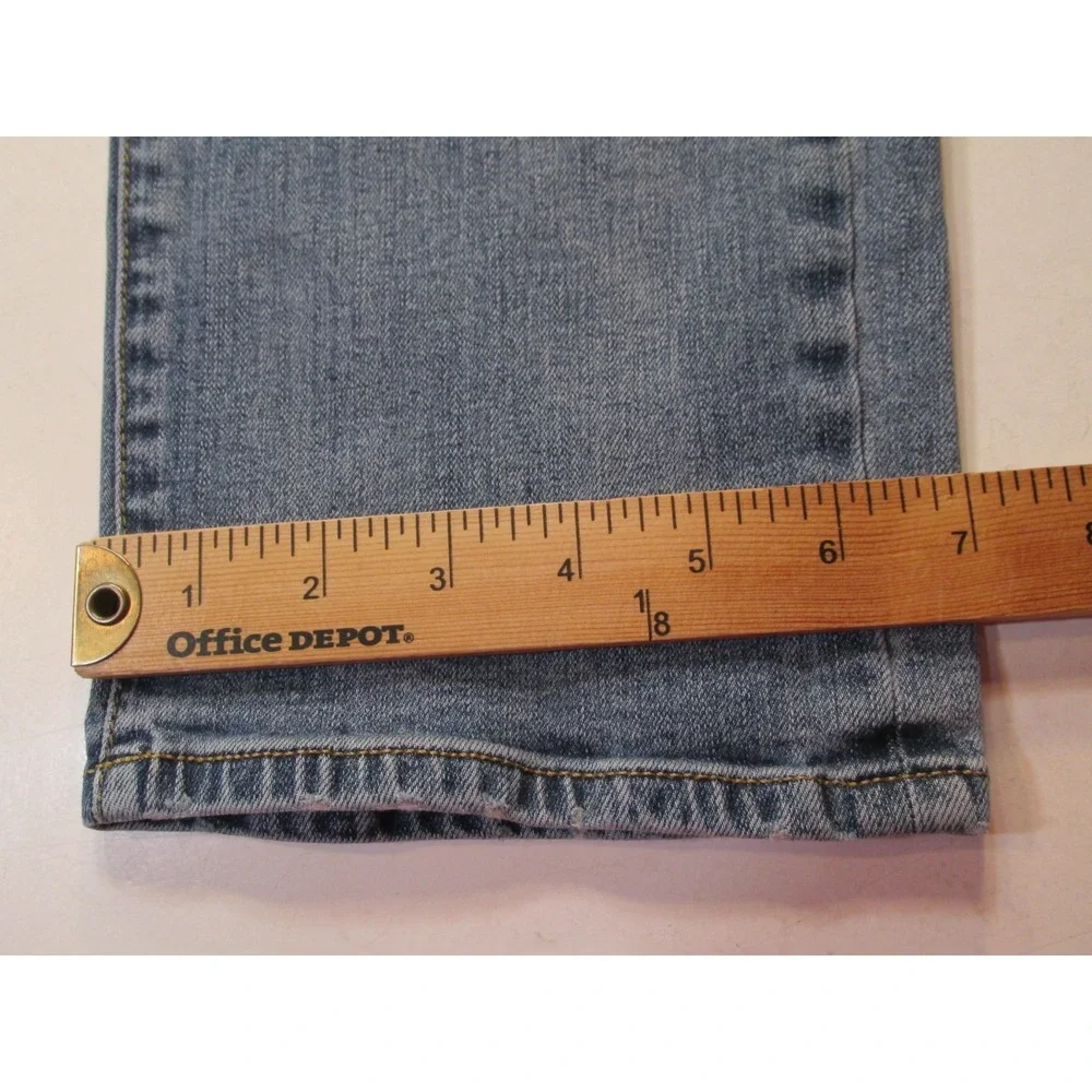 LL BEAN SIGNATURE Slim Straight Jeans Men 34x34 Blue Denim Mid Rise Stretch